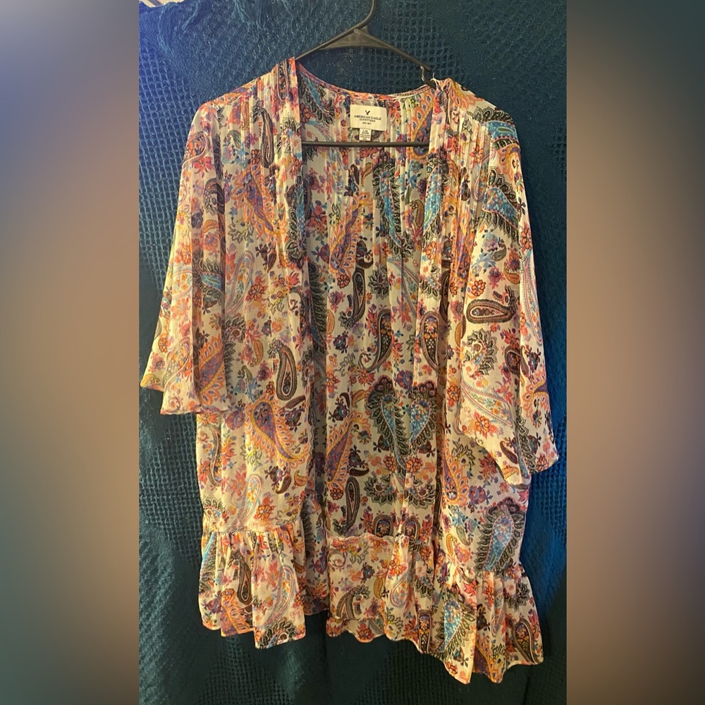 American Eagle Sheer coverup/duster